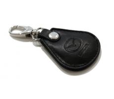 Кожаный брелок для ключей Mazda Leather Keyring, Black